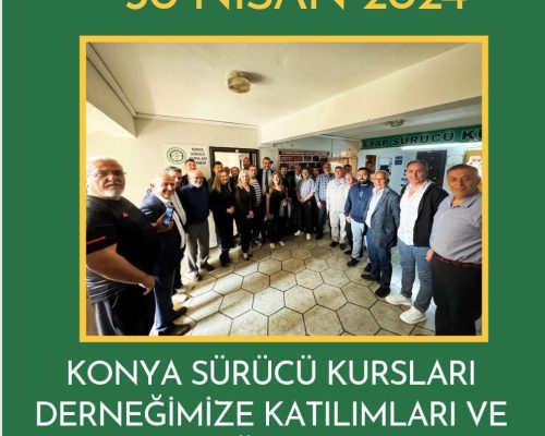 Oskef Ailemize bağlı Konya Sürücü Kursları Derneğimizin Değerli Üyeleri İle Toplantı Gerçekleştirdik